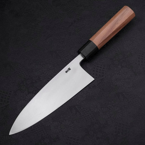 Deba Blue Steel #2 Kasumi Walnut Handle 195mm (7.7”)-[Musashi]-[Japanese-Kitchen-Knives]