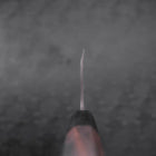 Deba Blue Steel #2 Kurouchi Buffalo Ebony Handle 270mm - Thin (10.6”)-[Musashi]-[Japanese-Kitchen-Knives]
