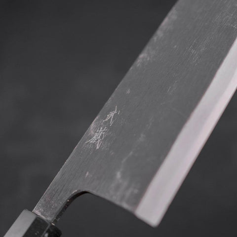 Deba Blue Steel #2 Kurouchi Buffalo Ebony Handle 300mm - Thick (11.8”)-[Musashi]-[Japanese-Kitchen-Knives]