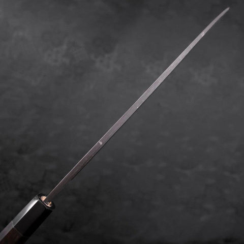 Deba Blue Steel #2 Kurouchi Buffalo Ebony Handle 300mm - Thick (11.8”)-[Musashi]-[Japanese-Kitchen-Knives]