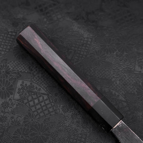 Deba Blue Steel #2 Kurouchi Buffalo Ebony Handle 300mm - Thick (11.8”)-[Musashi]-[Japanese-Kitchen-Knives]