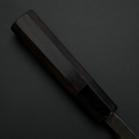 Deba Blue Steel #2 Kurouchi Chokin Dragon Buffalo Ebony Handle 150mm-[Musashi]-[Japanese-Kitchen-Knives]