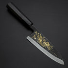 Deba Blue Steel #2 Kurouchi Chokin Dragon Buffalo Ebony Handle 150mm-[Musashi]-[Japanese-Kitchen-Knives]