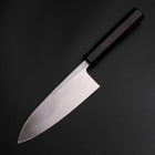 Deba Blue Steel #2 Kurouchi Chokin Sakura-Fuji Buffalo Ebony Handle 170mm-[Musashi]-[Japanese-Kitchen-Knives]
