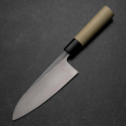Deba Blue Steel #2 Kurouchi Magnolia Handle 150mm (5.9”)-[Musashi]-[Japanese-Kitchen-Knives]