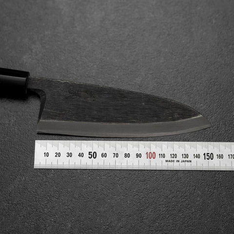 Deba Blue Steel #2 Kurouchi Magnolia Handle 150mm (5.9”)-[Musashi]-[Japanese-Kitchen-Knives]
