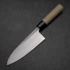 Deba Blue Steel #2 Kurouchi Magnolia Handle 165mm (6.5”)-[Musashi]-[Japanese-Kitchen-Knives]