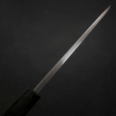 Deba Blue Steel #2 Suminagashi Buffalo Ebony Handle 150mm (5.9”)-[Musashi]-[Japanese-Kitchen-Knives]