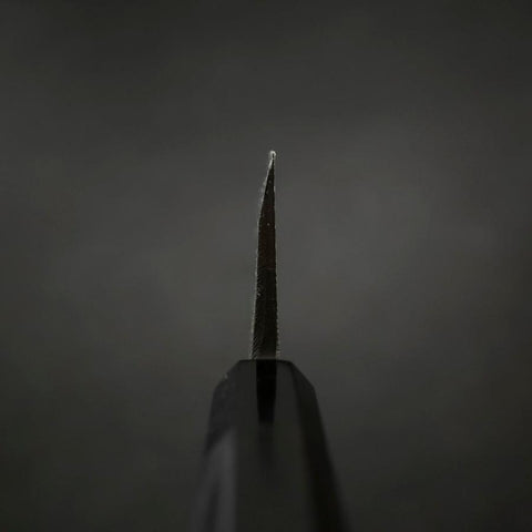 Deba Blue Steel #2 Suminagashi Buffalo Ebony Handle 165mm (6.5”)-[Musashi]-[Japanese-Kitchen-Knives]