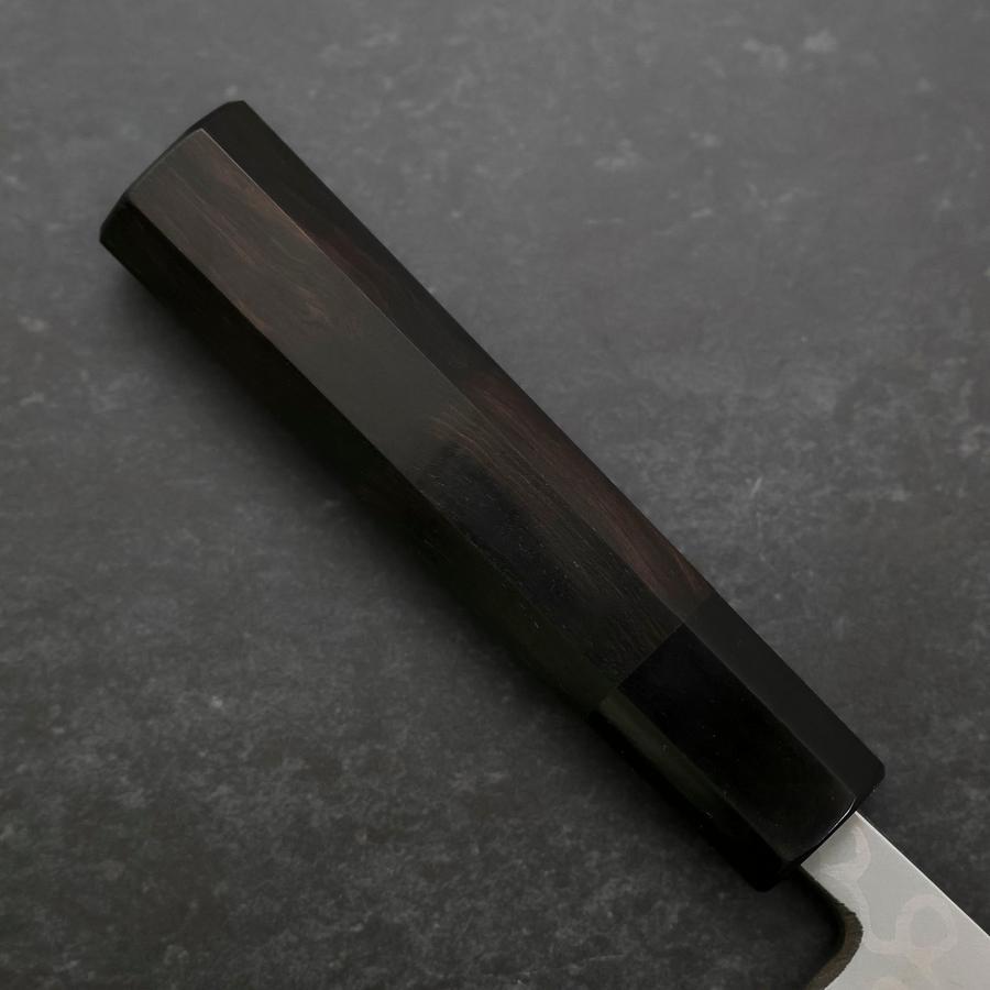 出刃 片刃 青紙2号 ダマスカス 黒檀水牛柄 165mm – MUSASHI