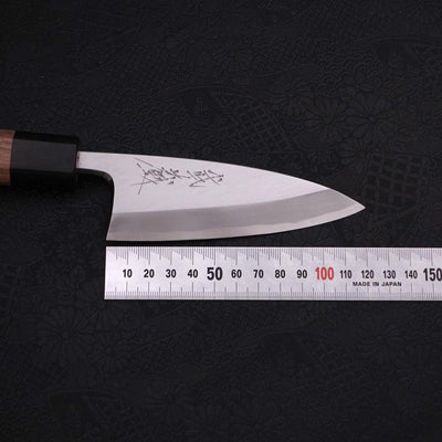 Deba Blue steel #2 Kasumi Walnut Handle 120mm-Blue steel #2-Kasumi-Japanese Handle-[Musashi]-[Japanese-Kitchen-Knives]