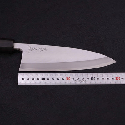 Deba Blue steel #2 Kasumi Walnut Handle 195mm-Blue steel #2-Kasumi-Japanese Handle-[Musashi]-[Japanese-Kitchen-Knives]