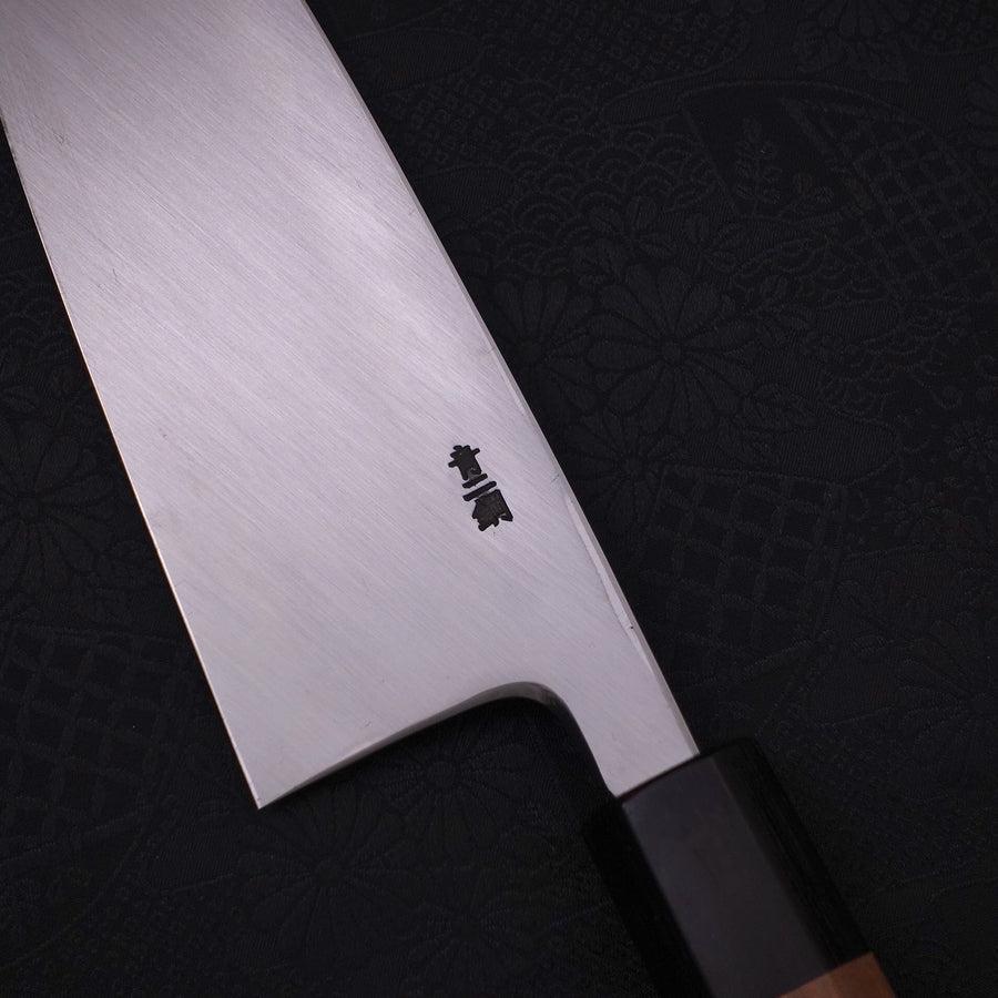 出刃 片刃 青紙2号 磨き 八角クルミ柄 210mm – MUSASHI