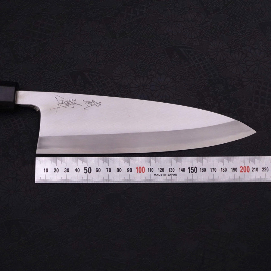 出刃 片刃 青紙2号 磨き 八角クルミ柄 210mm – MUSASHI