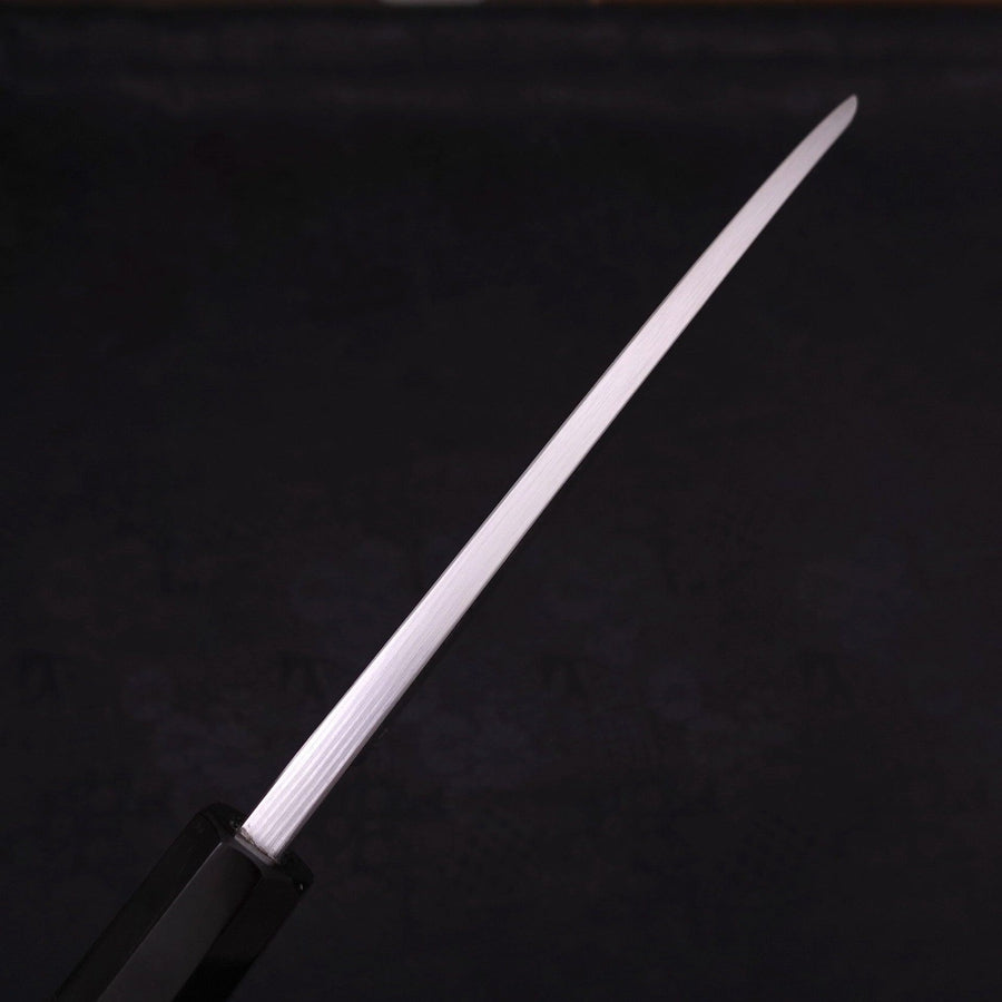 Deba Blue steel #2 Suminagashi Buffalo Ebony Handle 180mm-Blue steel #2-Damascus-Japanese Handle-[Musashi]-[Japanese-Kitchen-Knives]