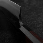 Deba Double Bevel Blue Steel #2 Kurouchi Shitan Handle 150mm-[Musashi]-[Japanese-Kitchen-Knives]