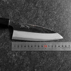 Deba Double Bevel Blue Steel #2 Kurouchi Shitan Handle 150mm-[Musashi]-[Japanese-Kitchen-Knives]