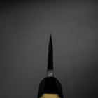 Deba Double Bevel White Steel #2 Kurouchi Buffalo Magnolia Handle 180mm-[Musashi]-[Japanese-Kitchen-Knives]