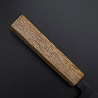 Deba Double Bevel White Steel #2 Kurouchi Oak Handle 105mm (4.1”)-[Musashi]-[Japanese-Kitchen-Knives]