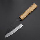 Deba Double Bevel White Steel #2 Kurouchi Oak Handle 105mm-[Musashi]-[Japanese-Kitchen-Knives]