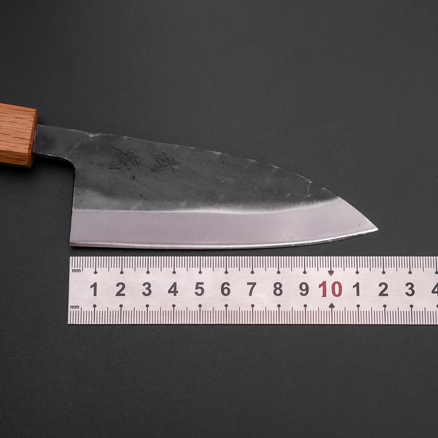 出刃 両刃 青紙2号 黒打 墨漆柄 120mm – MUSASHI