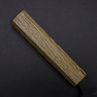 Deba Double Bevel White Steel #2 Kurouchi Oak Handle 130mm (5.1”)-[Musashi]-[Japanese-Kitchen-Knives]