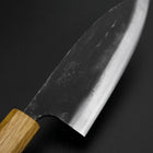 Deba Double Bevel White Steel #2 Kurouchi Oak Handle 150mm (5.9”)-[Musashi]-[Japanese-Kitchen-Knives]