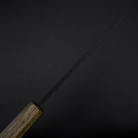 Deba Double Bevel White Steel #2 Kurouchi Oak Handle 150mm-[Musashi]-[Japanese-Kitchen-Knives]