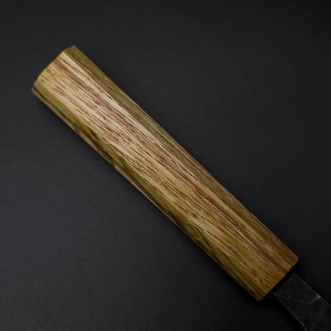 Deba Double Bevel White Steel #2 Kurouchi Oak Handle 180mm-[Musashi]-[Japanese-Kitchen-Knives]