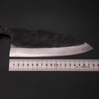 Deba Double Bevel White Steel #2 Kurouchi Oak Handle 180mm-[Musashi]-[Japanese-Kitchen-Knives]