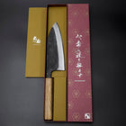 Deba Double Bevel White Steel #2 Kurouchi Oak Handle 180mm-[Musashi]-[Japanese-Kitchen-Knives]