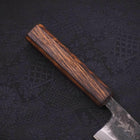 Deba Double Bevel White Steel #2 Kurouchi Sumi Urushi Handle 105mm (4.1”)-[Musashi]-[Japanese-Kitchen-Knives]