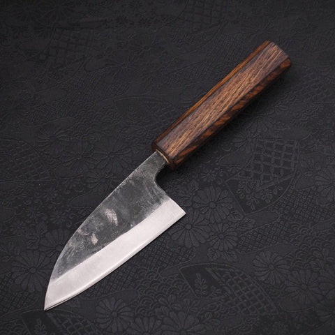 Deba Double Bevel White Steel #2 Kurouchi Sumi Urushi Handle 105mm-[Musashi]-[Japanese-Kitchen-Knives]