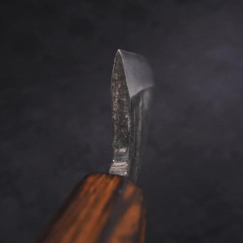 Deba Double Bevel White Steel #2 Kurouchi Sumi Urushi Handle 105mm-[Musashi]-[Japanese-Kitchen-Knives]