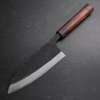 Deba Double Bevel White Steel #2 Kurouchi Sumi Urushi Handle 180mm (7”)-[Musashi]-[Japanese-Kitchen-Knives]