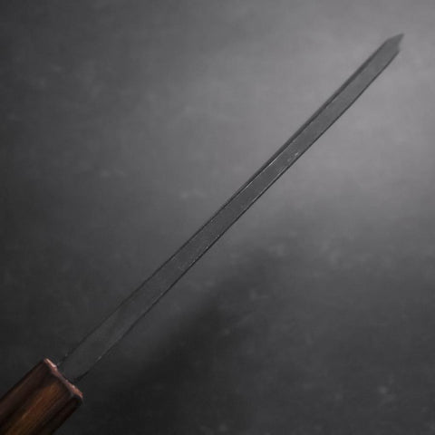 Deba Double Bevel White Steel #2 Kurouchi Sumi Urushi Handle 180mm-[Musashi]-[Japanese-Kitchen-Knives]