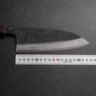 Deba Double Bevel White Steel #2 Kurouchi Sumi Urushi Handle 180mm-[Musashi]-[Japanese-Kitchen-Knives]