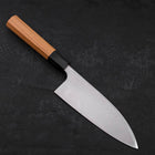 Deba Left Hand AUS-10 Polished Buffalo Teak Handle 165mm (6.5”)-[Musashi]-[Japanese-Kitchen-Knives]