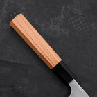 Deba Left Hand AUS-10 Polished Buffalo Teak Handle 165mm (6.5”)-[Musashi]-[Japanese-Kitchen-Knives]