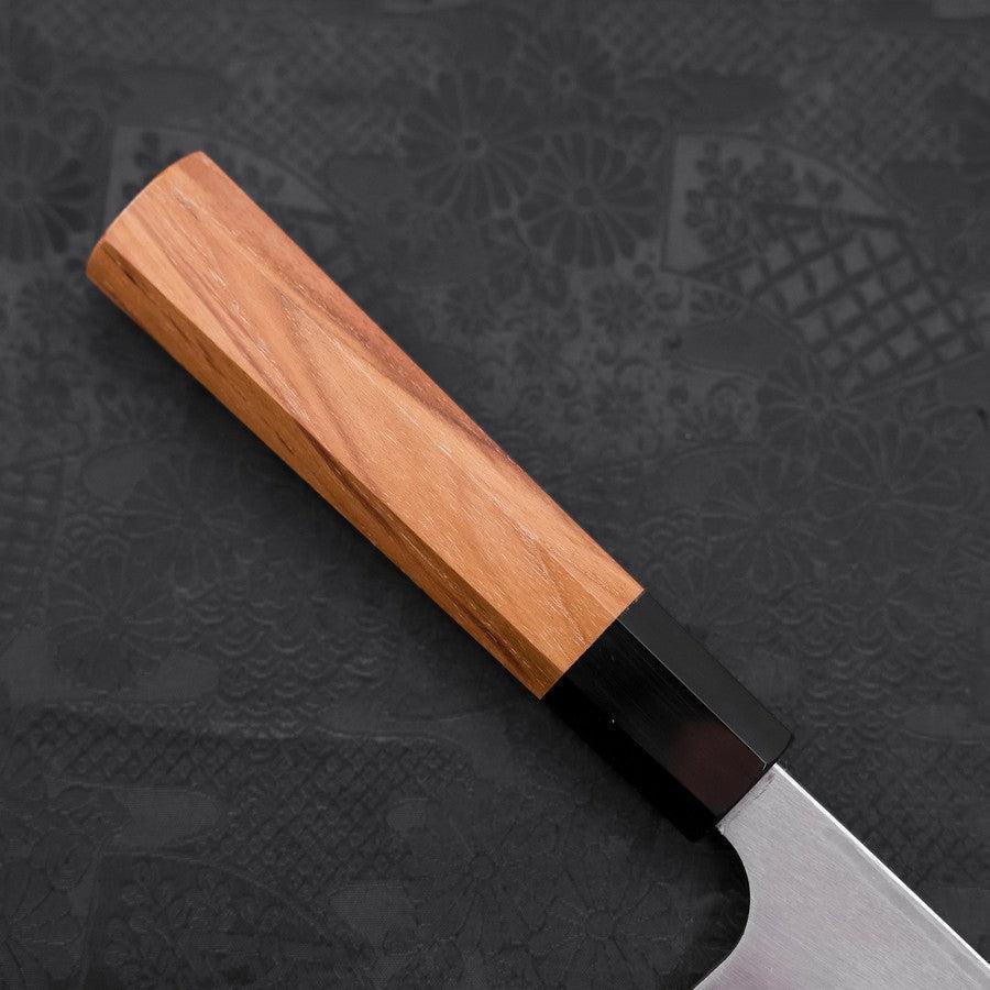 Deba Left Hand AUS-10 Polished Buffalo Teak Handle 180mm (7