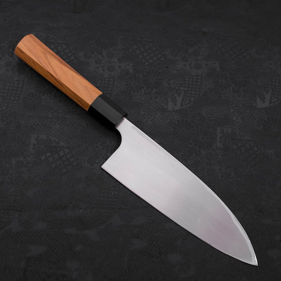 出刃 左利き AUS-10 磨き 水牛チーク柄 180mm – MUSASHI