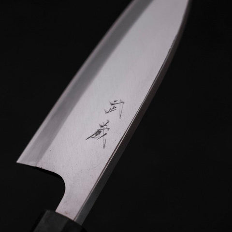 Deba Left Hand AUS-10 Polished Buffalo Wenge Handle 150mm (5.9”)-[Musashi]-[Japanese-Kitchen-Knives]