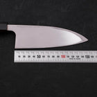 Deba Left Hand AUS-10 Polished Buffalo Wenge Handle 150mm (5.9”)-[Musashi]-[Japanese-Kitchen-Knives]