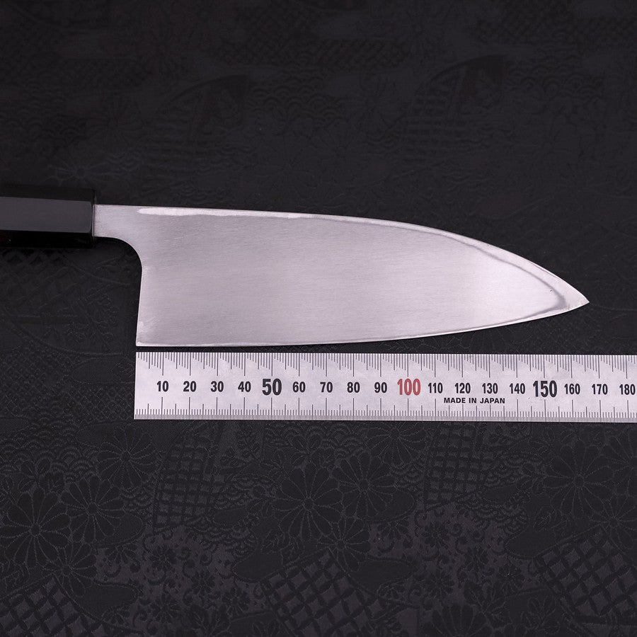 出刃 左利き 片刃 AUS-10 霞 水牛ウエンジ柄 165mm – MUSASHI