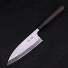 Deba Left Hand AUS-10 Polished Buffalo Wenge Handle 165mm (6.5”)-[Musashi]-[Japanese-Kitchen-Knives]