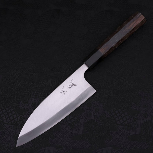 b*a様 【銘入】日本製 牛刀 直刃 木製ハンドル Deba-Left-Hand-AUS-10-Polished