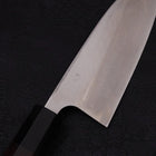 Deba Left Hand Silver Steel #3 Kasumi Buffalo Ebony Handle 165mm (6.5”)-[Musashi]-[Japanese-Kitchen-Knives]