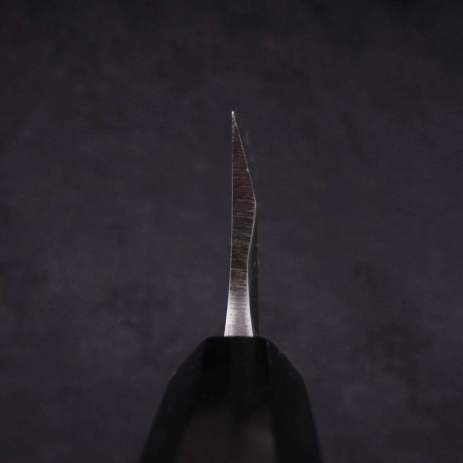 出刃 左利き 片刃 銀紙3号 霞 黒檀水牛柄 165mm – MUSASHI
