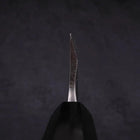 Deba Left Hand Silver Steel #3 Kasumi Buffalo Ebony Handle 165mm (6.5”)-[Musashi]-[Japanese-Kitchen-Knives]