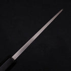 Deba Left Hand Silver Steel #3 Kasumi Buffalo Ebony Handle 165mm (6.5”)-[Musashi]-[Japanese-Kitchen-Knives]